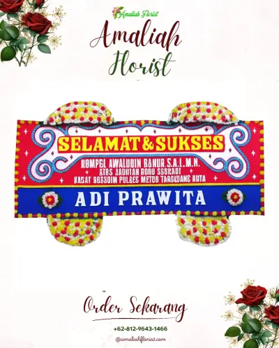 Karangan Bunga Ucapan Selamat di Argodadi